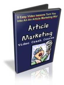 Article Marketing Video Crash Course