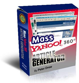 Mass Yahoo 360 Article Generator